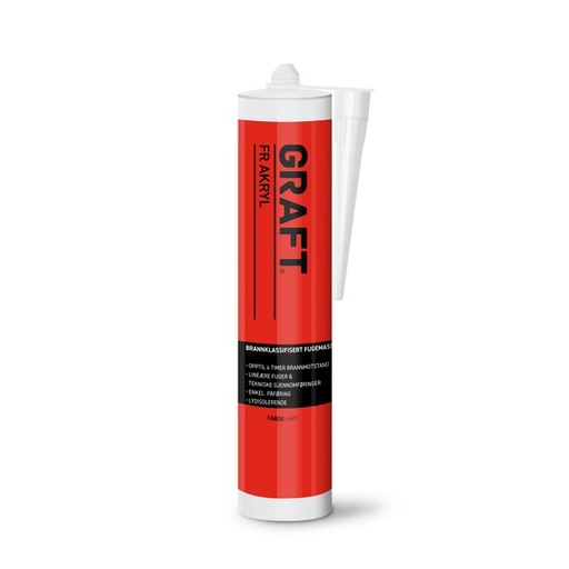 GRAFT FUGEMASSE FR AKRYL 310ML HVIT